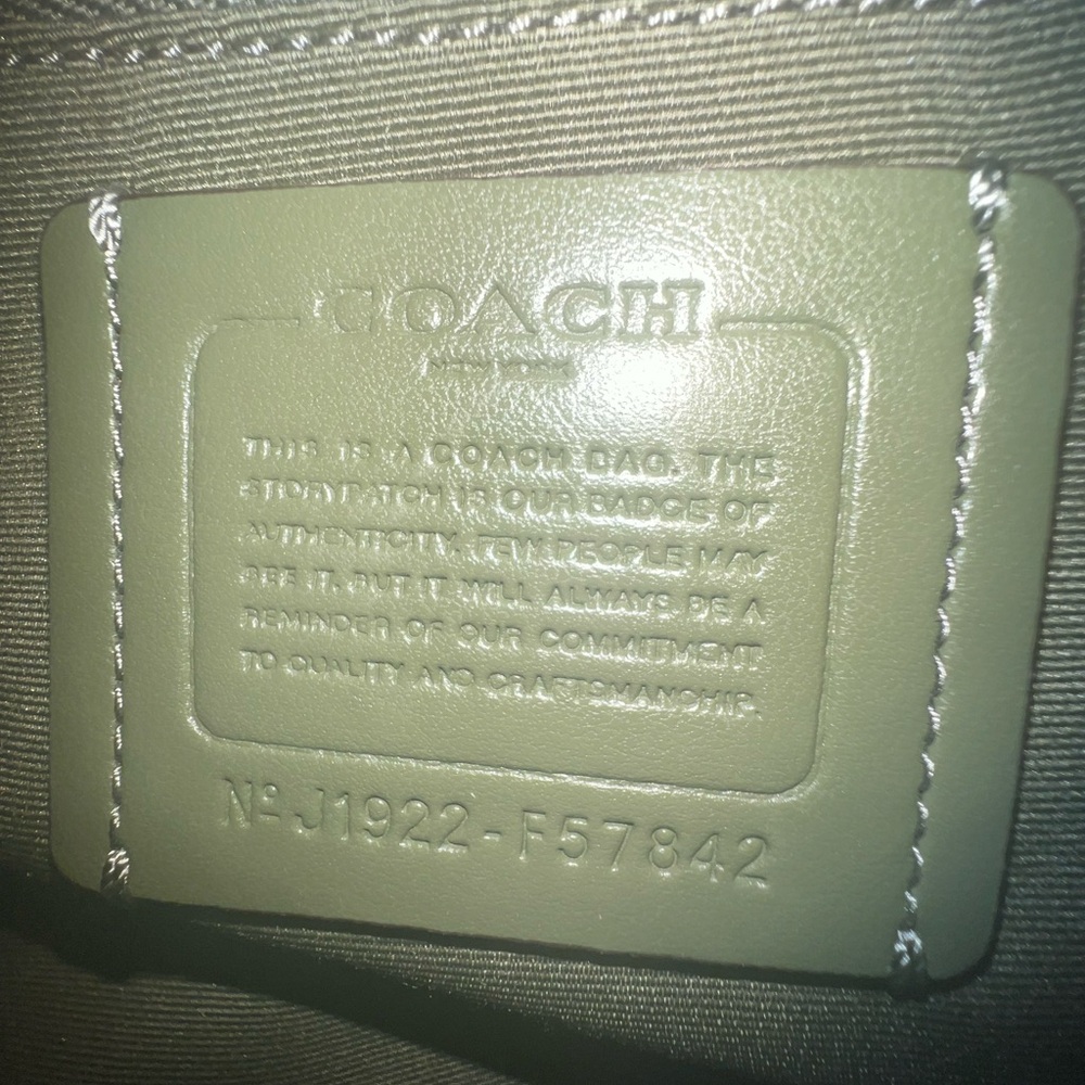 Coach Brown and Green Signature Tote Bag - Picture 7 of 7